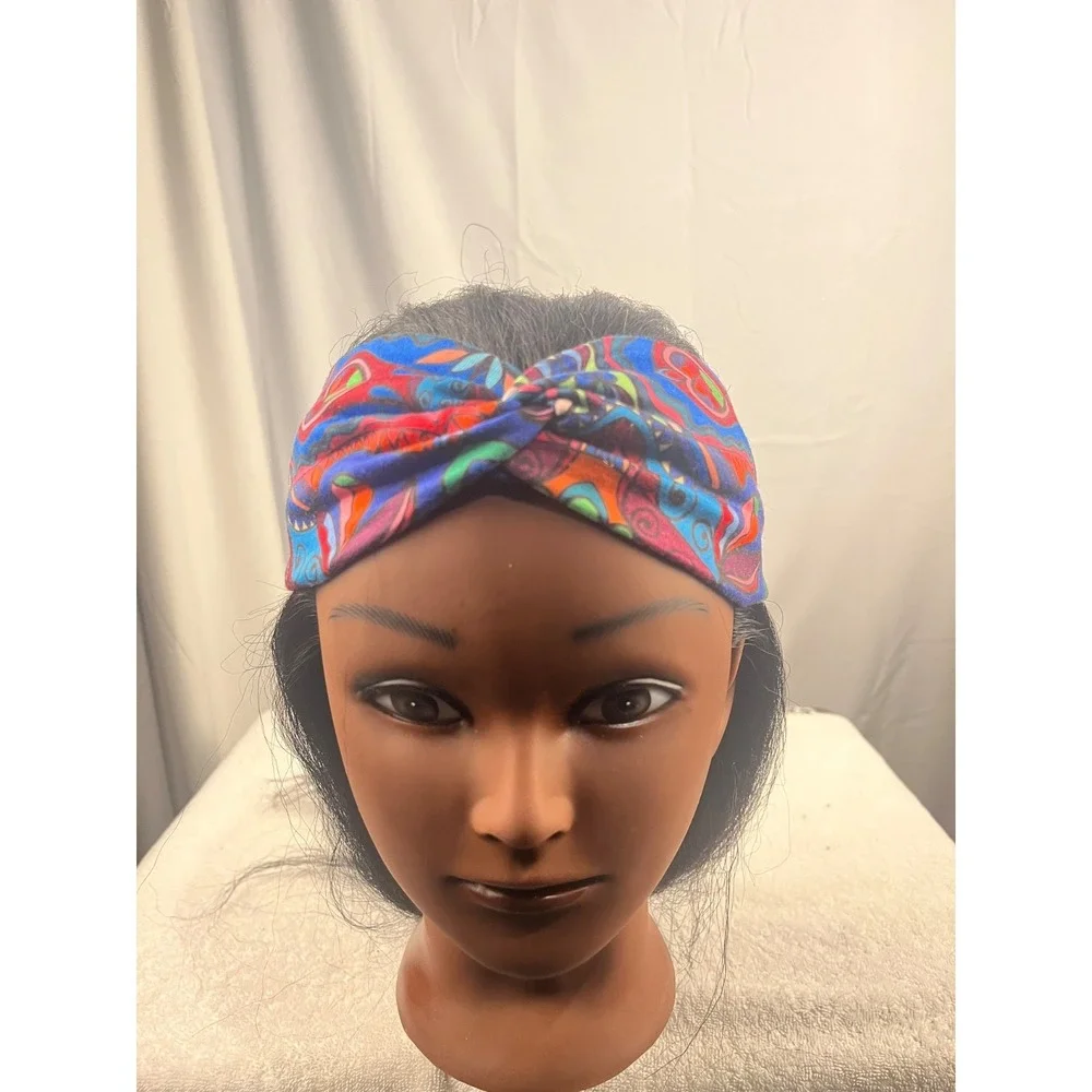 Women's‎ Multicolor Boho Stretch Twist Headband Turban Style Hair Accessory OS